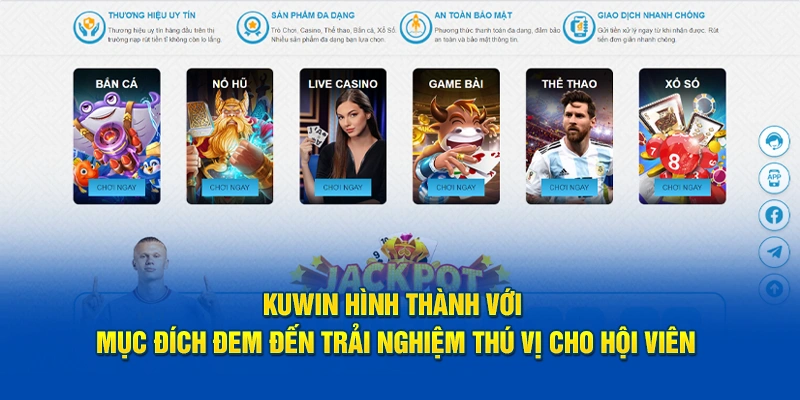 KUWIN - Cá Cược Đỉnh Cao, Giật Mọi Phần Thưởng Khủng 10 KUWIN hình thành với mục đích đem đến trải nghiệm thú vị cho hội viên